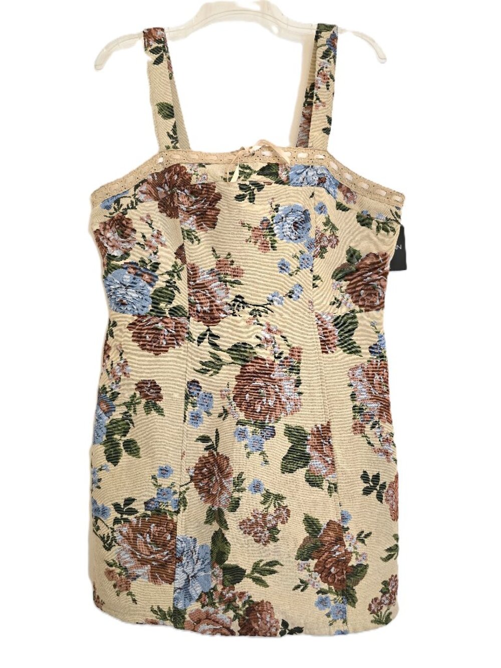NWT Dylan Ryan NYC Tapestry Floral Corset Mini Dress Sixe XL